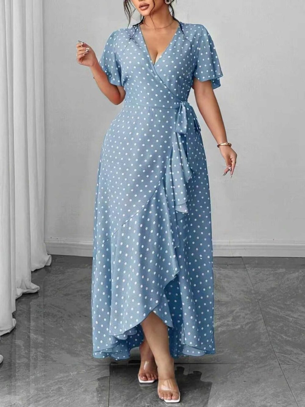Women's V-neck dresses